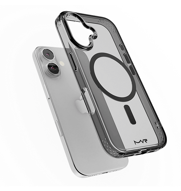 iPhone 16 MVR Impact IMD Case - Stealth Black | Carbon Fiber Texture | Anti - Slip Grip & Rugged Shield - Image 2