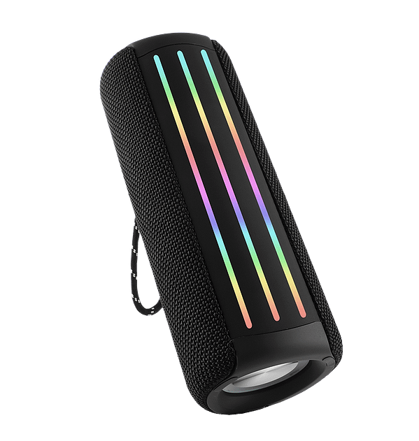 MVR Max HD Party Speaker - Black | 16W Loud Stereo Sound, RGB Lights, 24H Battery & Bluetooth 5.3 - Image 2