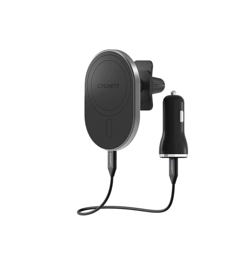Cygnett Gen 2 MagHold Extendable Magnetic Car Vent Wireless Charger -Black