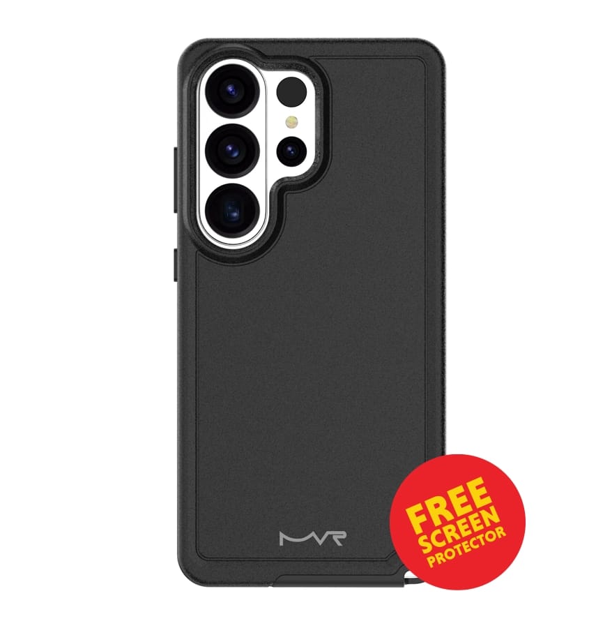Samsung S26 Ultra Armour Matte Case – Black | MVR Protective Cover with Strong Grip & Durable Finish