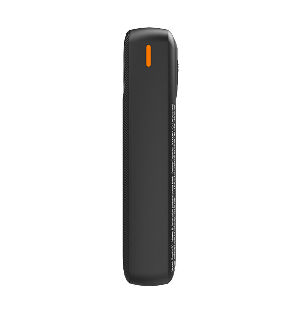 20000mAh Power Bank with Built - in Cable - MVR Rapid 20W Ultra - Fast Charging | Portable & Dual Output (Black) - Image 5