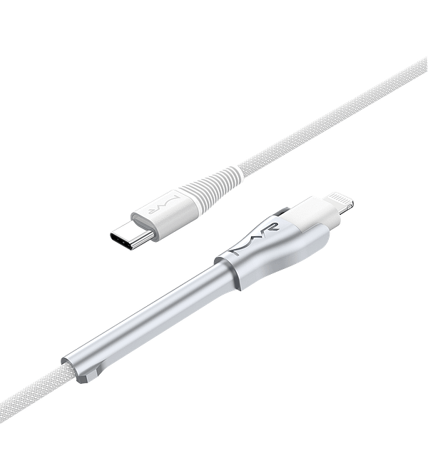 MVR 1.2m MFi Certified Lightning Cable – USB-C with Phone Stand for iPhone (White) - Image 4