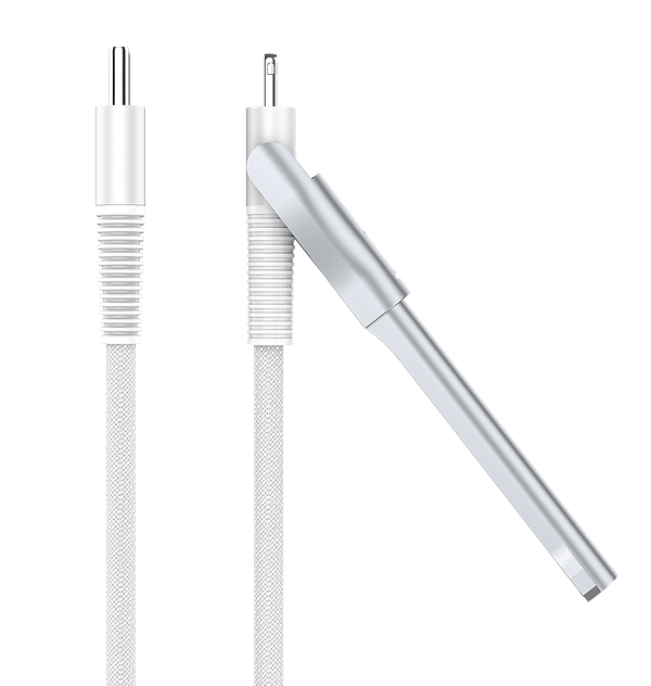 MVR 1.2m MFi Certified Lightning Cable – USB-C with Phone Stand for iPhone (White) - Image 6