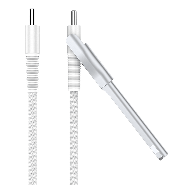 MVR 60W Nylon Braided Charging Cable 1.2m – iPhone Kickstand (White) - Image 4