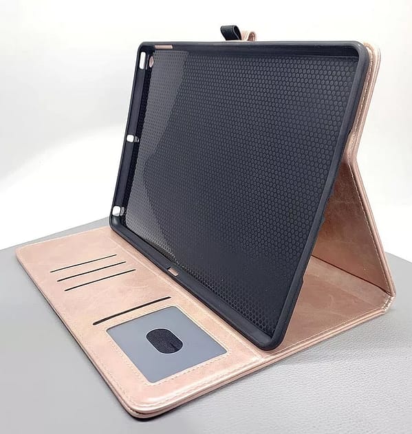 iPad 9.7" Mercury Bluemoon Wallet Case - Elegant Rose Gold | Card Storage + Multi - Angle Viewing Stand - Image 3