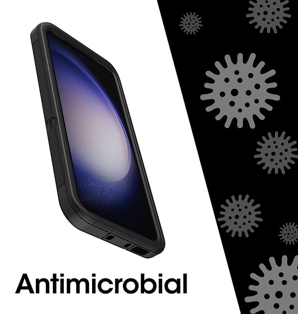 Samsung Galaxy S23 OtterBox Defender Series Case - Rugged Black, Multi - Layer Drop Protection + Built - In Screen Protector - Image 3