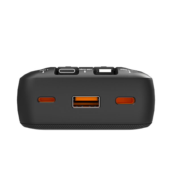 20000mAh Power Bank with Built - in Cable - MVR Rapid 20W Ultra - Fast Charging | Portable & Dual Output (Black) - Image 6
