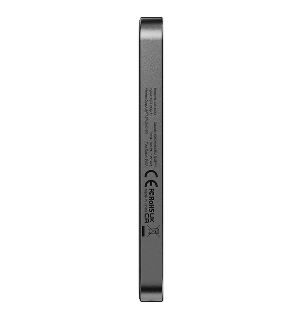 MVR Wireless Snap 5000mAh MagSafe Power Bank - Ultra Slim Portable Charger (Black) | Qi Certified - Image 4