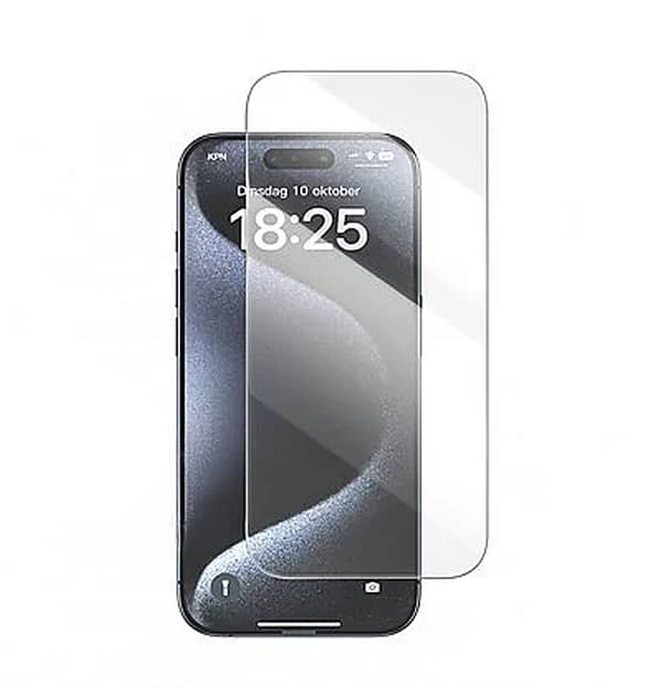 Clear MVR Saturn glass screen protector for iPhone 16 Pro, superior scratch protection.