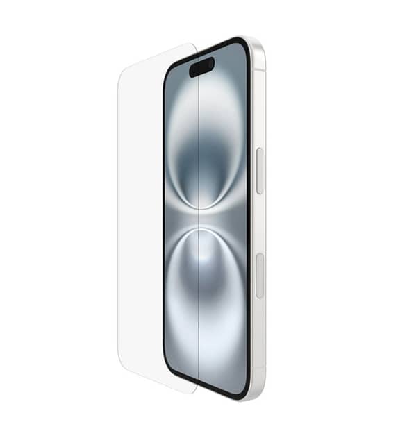 Clear Generic Tempered Glass for iPhone 15 Plus/16 Plus, durable screen protection.
