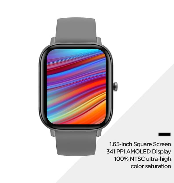 Amazfit GTS Lava Grey Band - Stylish & Lightweight, Hypoallergenic, Perfect for Daily Wear - Image 3