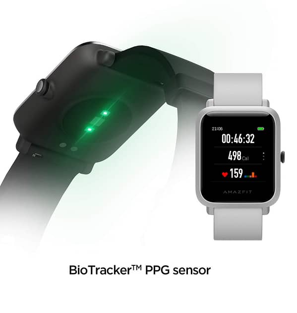 Amazfit Bip S Smartwatch - White | Ultra - Light, 40 - Day Battery, Always - On Display, Waterproof, Heart Rate Monitor - Image 3