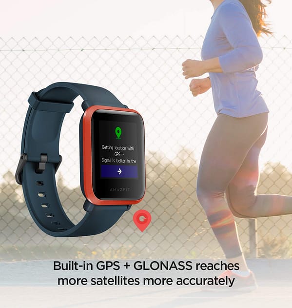 Amazfit Bip S Smartwatch - Red/Orange | 40 - Day Battery Life, GPS, Always - On Color Display, 5ATM Waterproof - Image 3