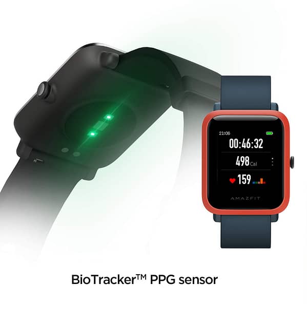 Amazfit Bip S Smartwatch - Red/Orange | 40 - Day Battery Life, GPS, Always - On Color Display, 5ATM Waterproof - Image 4