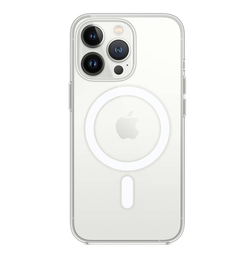Clear 2mm hard Magsafe back cover for iPhone 14 Pro Max, slim and secure
