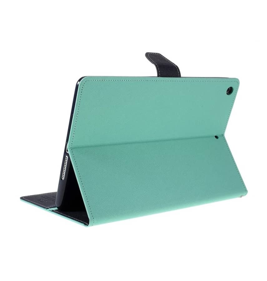 Mint/Navy Mercury Fancy Diary case for iPad 10.2, colourful and protective flip case