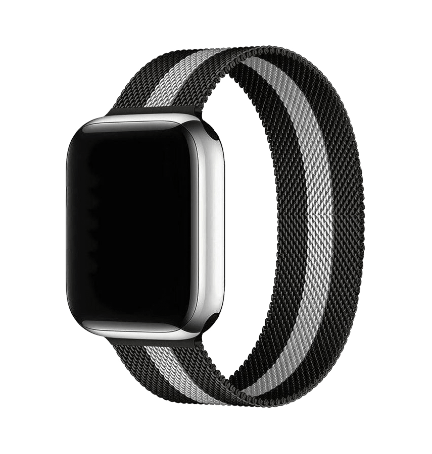 Apple Watch 38/40/41mm Milanese metal band, black, sleek and modern for everyday wear