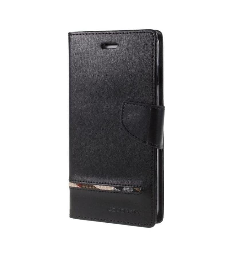Black Mercury universal phone diary flip cover, size L, elegant and protective case.