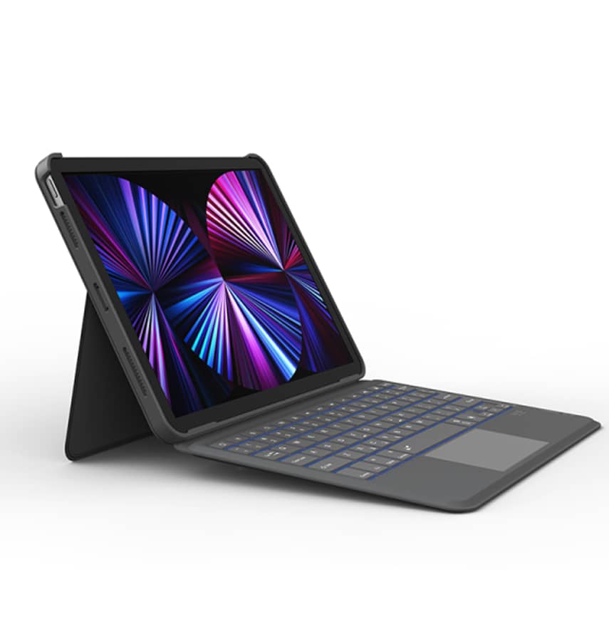 Clear WiWU Mag Touch Magnetic Keyboard case for iPad 10.2/Pro 10.5/Air 3, stylish and practical