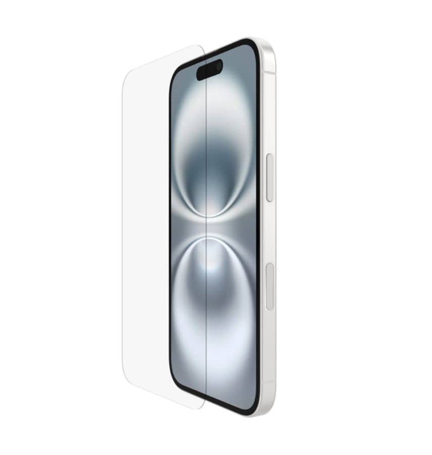 Clear Generic Tempered Glass for iPhone 15 Plus/16 Plus, durable screen protection.
