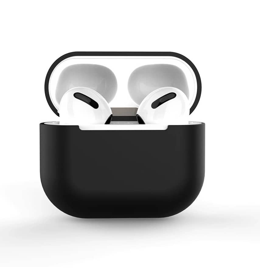 AirPods 3rd Generation Soft Silicone Protective W/ PC Case (Black)