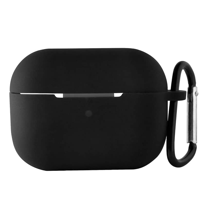 AirPods Pro/Pro2 Shockproof Silicone Protective W/PC Case - Black