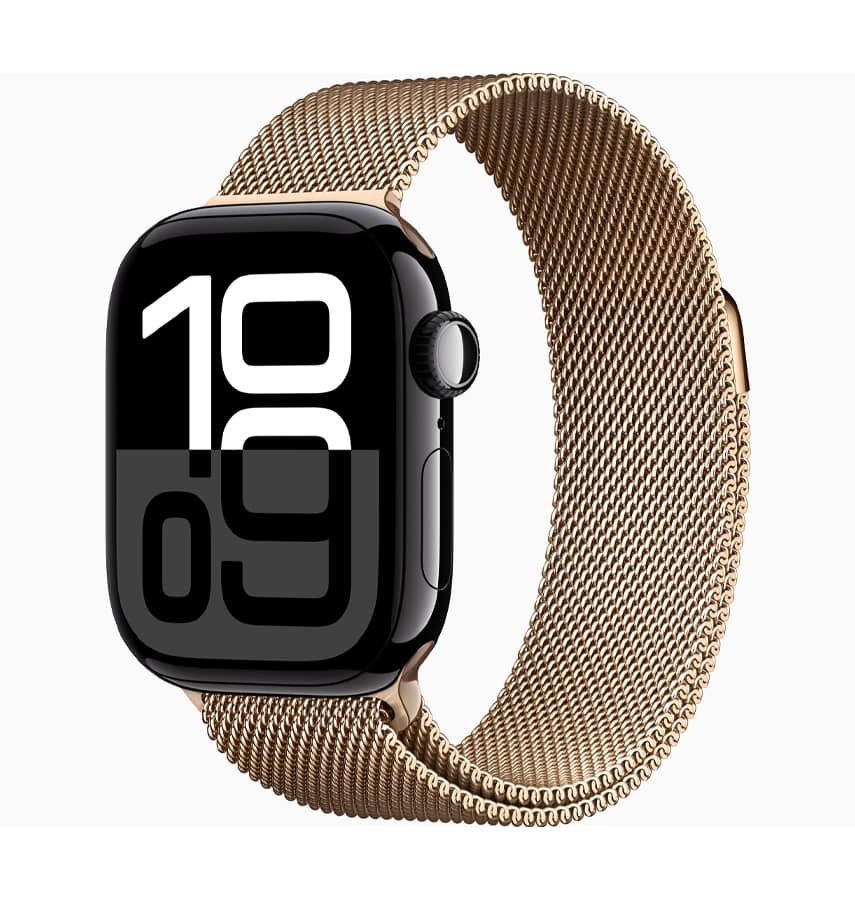 Apple Watch S10 Screen Protector 46mm, 360 Protective Glass Matte Case - Rose Gold