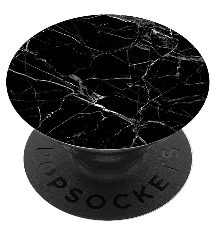 Black Universal PopSockets PopGrip for phones and devices.