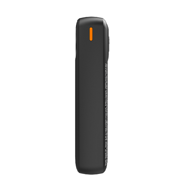 20000mAh Power Bank with Built - in Cable - MVR Rapid 20W Ultra - Fast Charging | Portable & Dual Output (Black) - Image 5