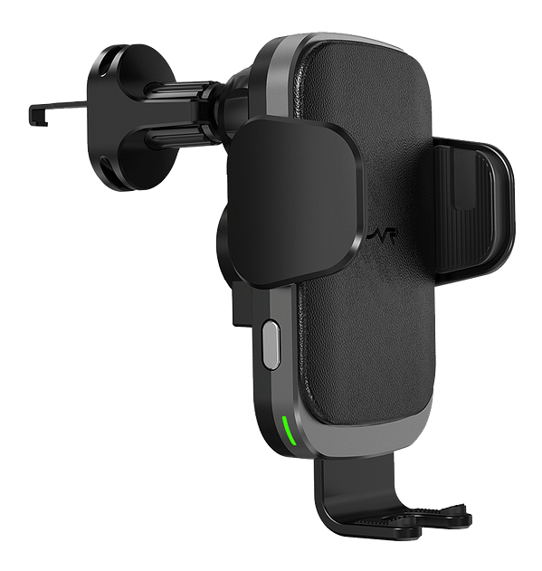 MVR T6 Car Phone Holder - 15W Qi Wireless Charger | Secure Grip, Single - Coil Design & Adjustable Arm (Black) - Image 6