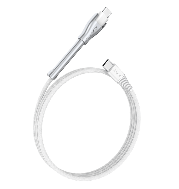 MVR 60W Nylon Braided Charging Cable 1.2m – iPhone Kickstand (White) - Image 5