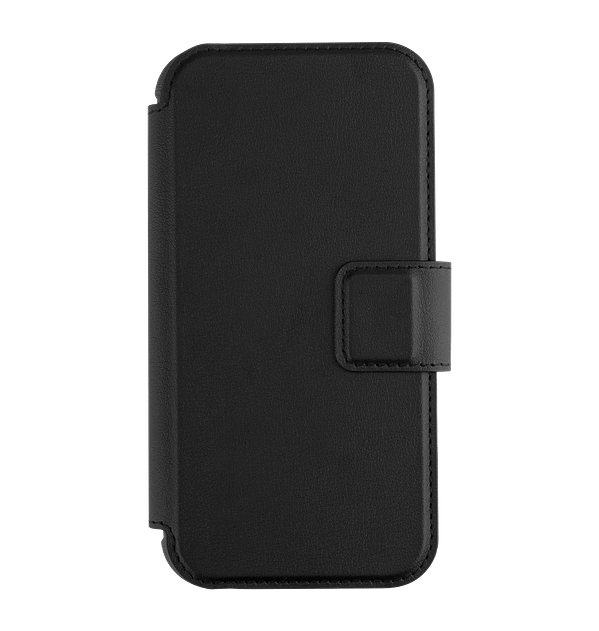 Black MVR Detachable Luxe-Guard MagSafe Flip Wallet Case for iPhone 16