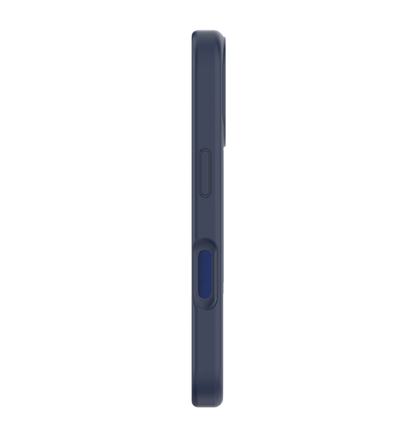 iPhone 16 MVR Liquid Silicone Stand Case - Navy Blue | Anti - Fingerprint Silky Finish | Sturdy Kickstand for Media Viewing - Image 3