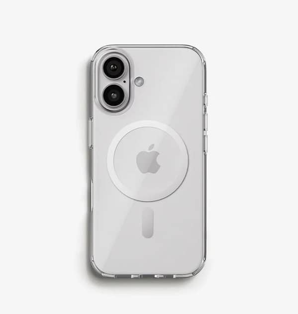 Clear 2mm Hard W/MagSafe Cover for iPhone 16, slim and tough protection