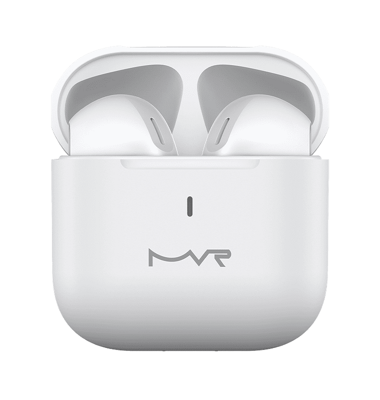 White Airpods MVR