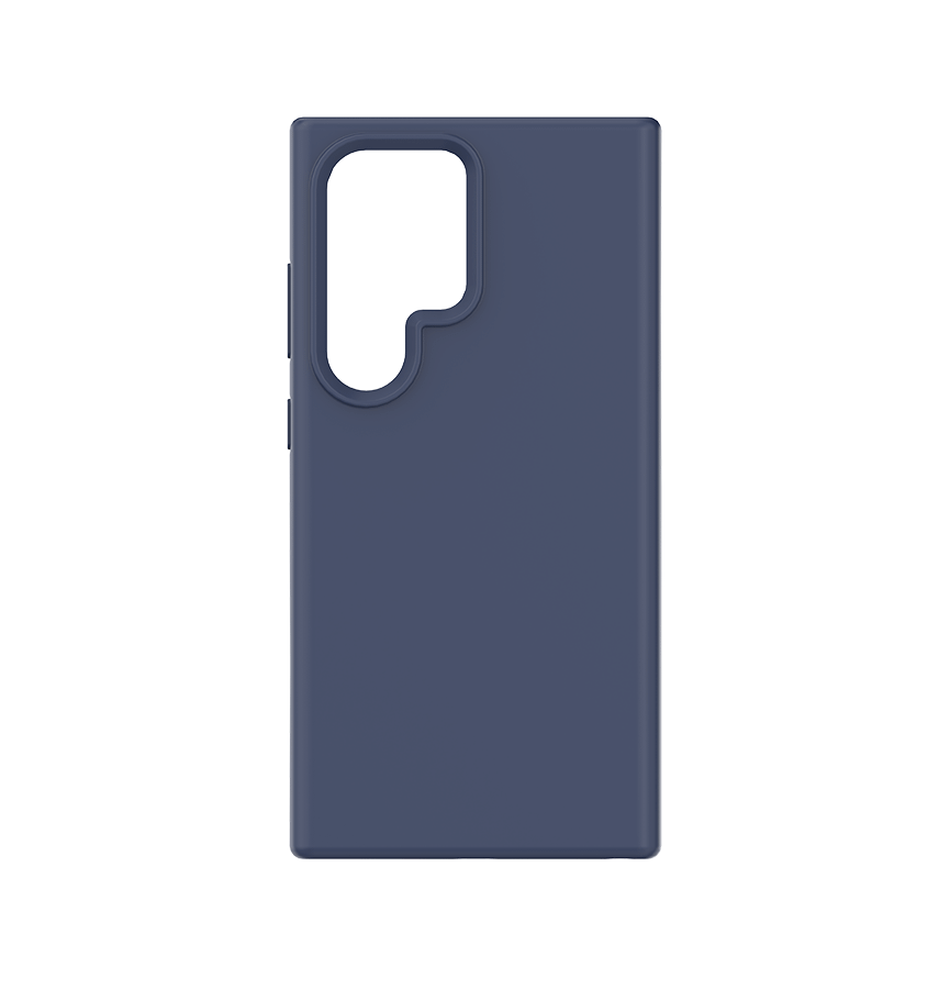Navy blue silicone back cover for Samsung Galaxy S24 Ultra by MVR