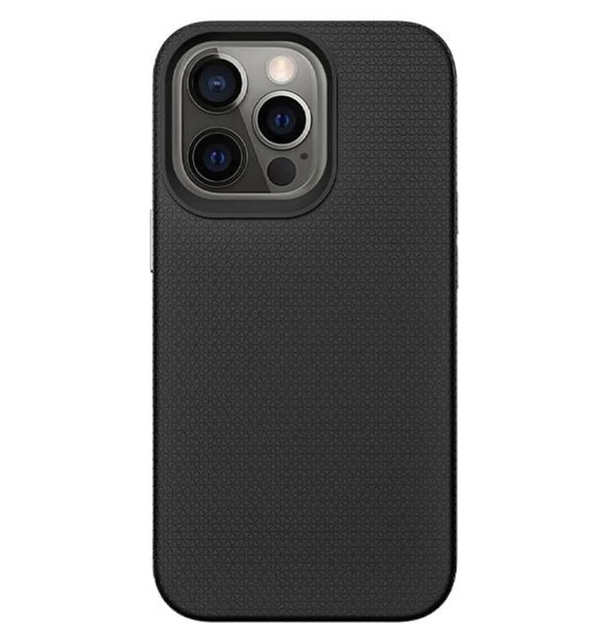 Black Triangle MagSafe Back Cover for iPhone 15 Pro Max, slim and modern fit