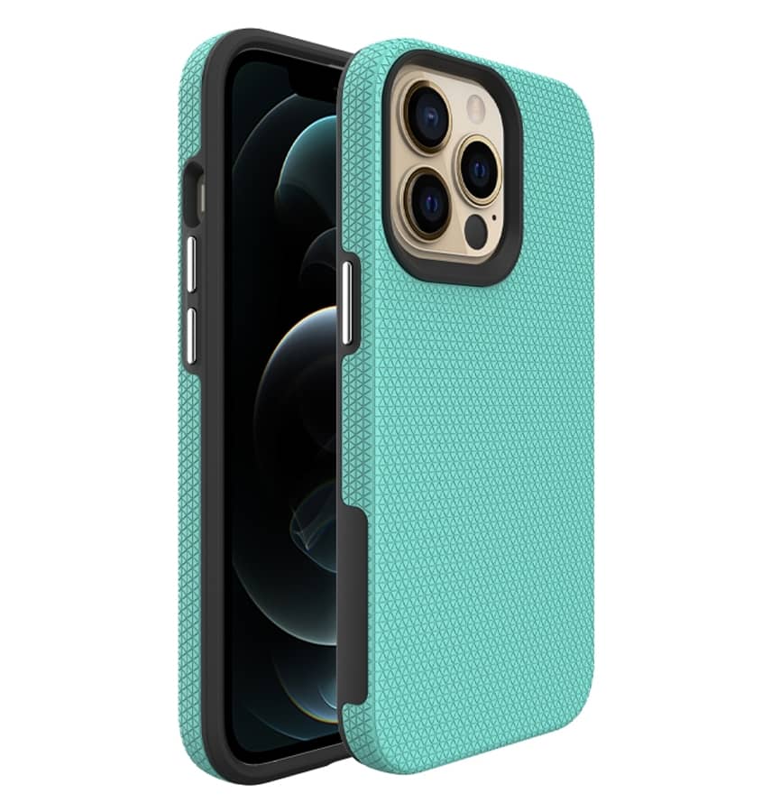 Mint Triangle MagSafe Back Cover for iPhone 15 Pro, slim and vibrant protection