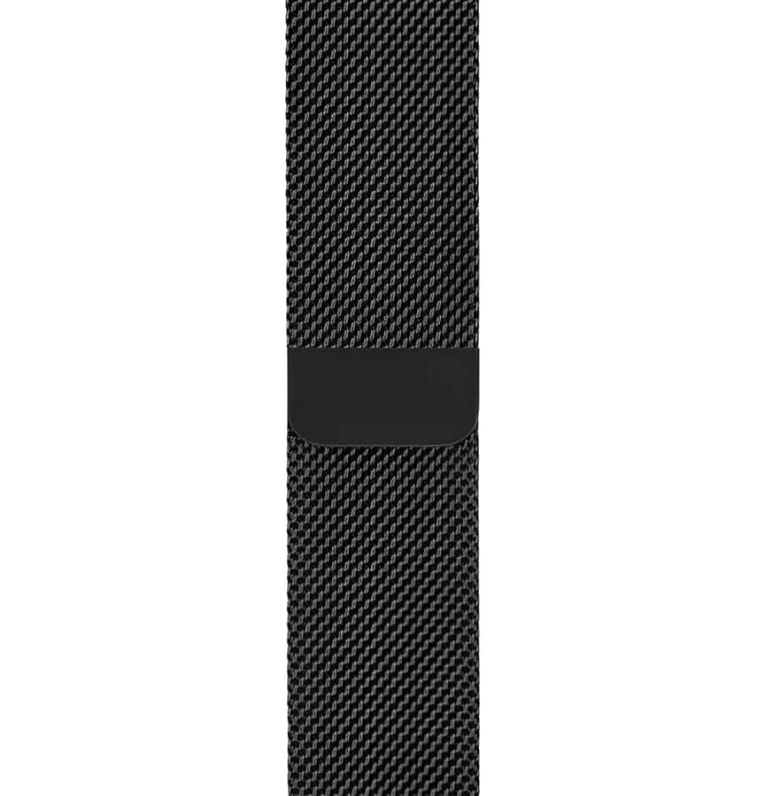 Apple Watch Milanese Loop metal band, black, sleek and stylish for 42/44/45mm
