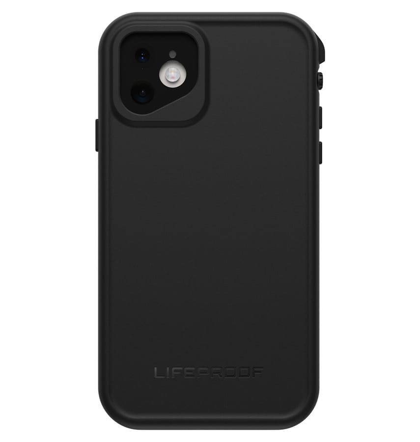 Black Lifeproof Fre back cover for iPhone 11, rugged and durable protection