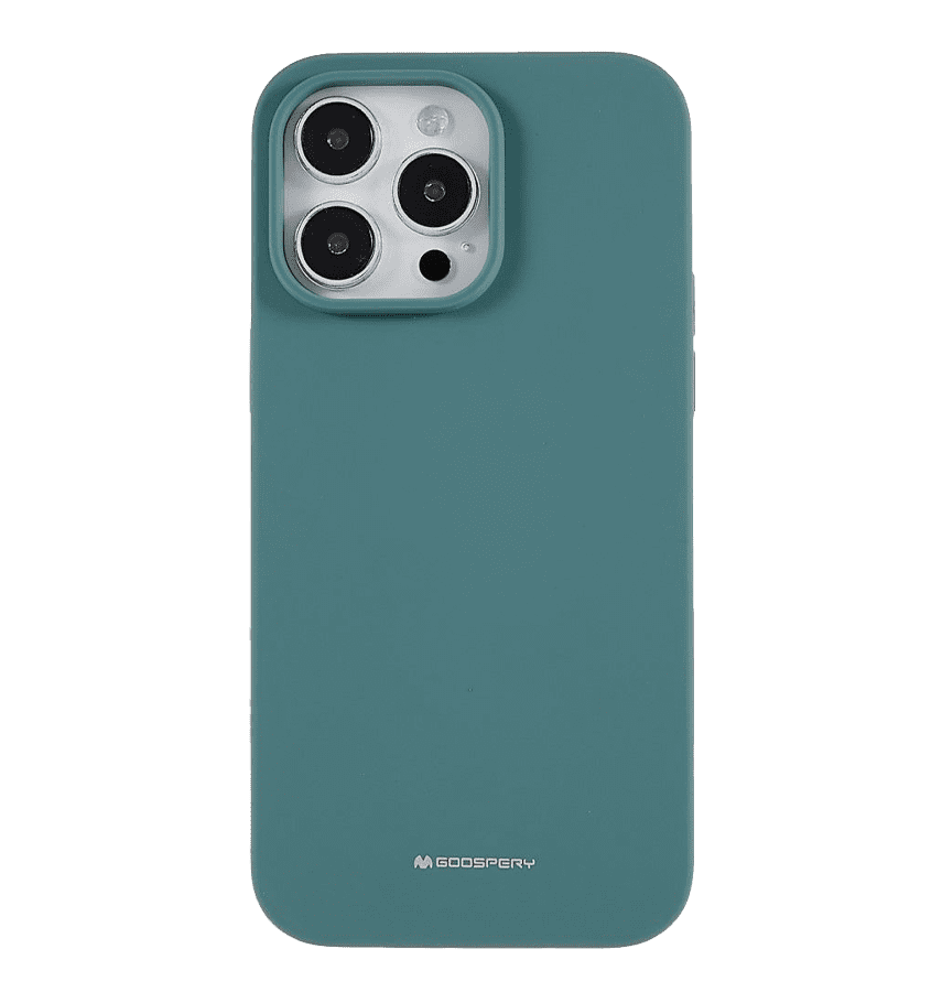 Green silicon back cover for iPhone 14 Pro Max, smooth and reliable protection
