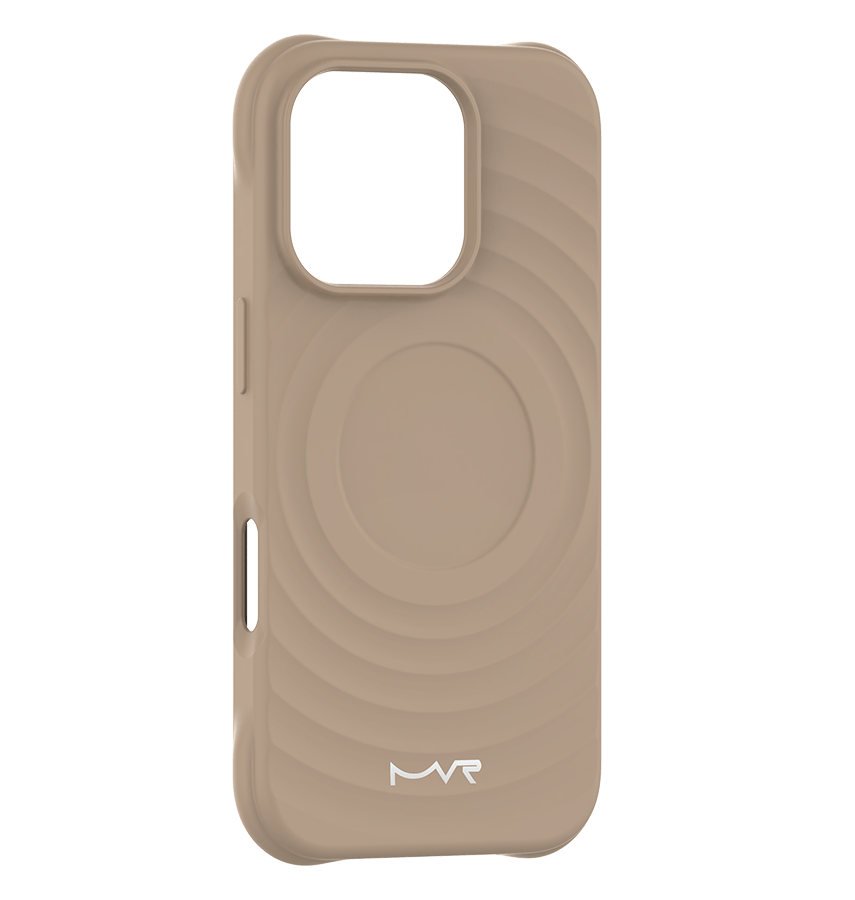 Tortilla MVR Wave silicone back cover for iPhone 16 Pro Max, soft touch and durable.