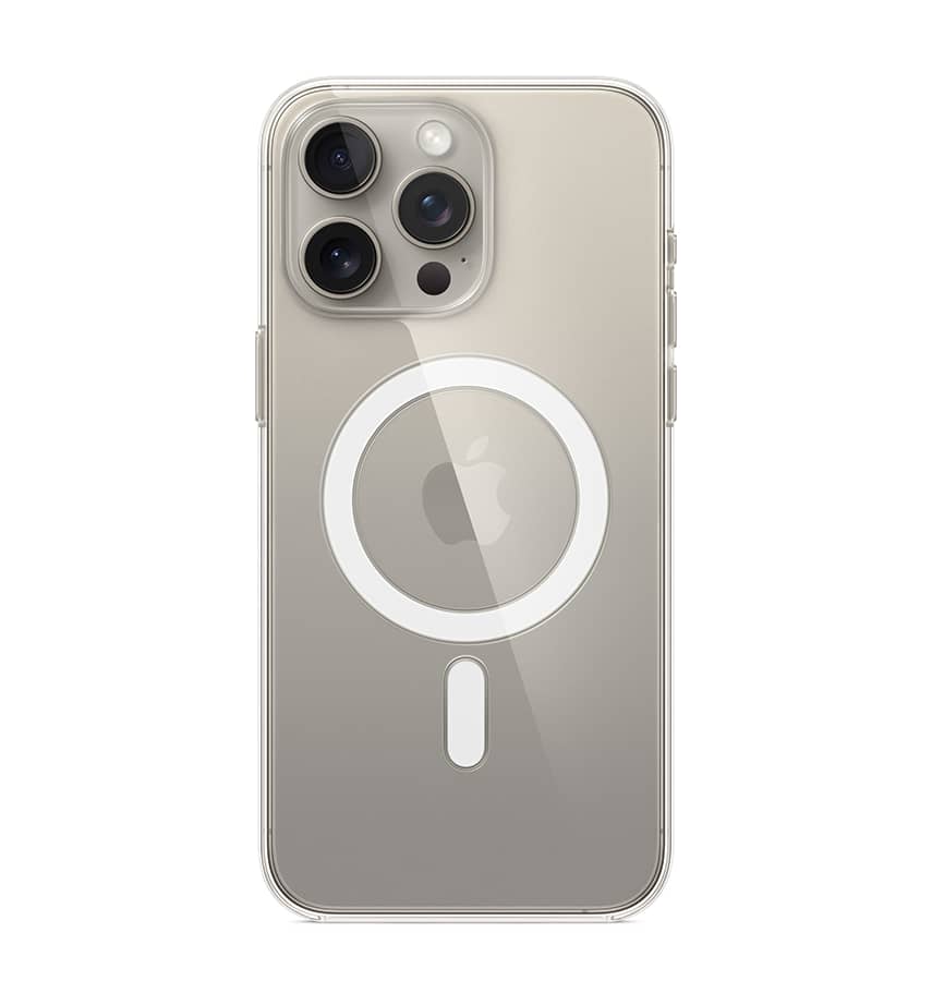 Clear Soft Back Cover for iPhone 15 Pro Max, flexible and lightweight design