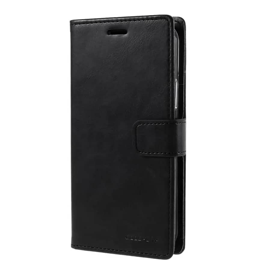 Black Mercury Bluemoon diary flip wallet case for iPhone 7 Plus/8 Plus, sleek protection.
