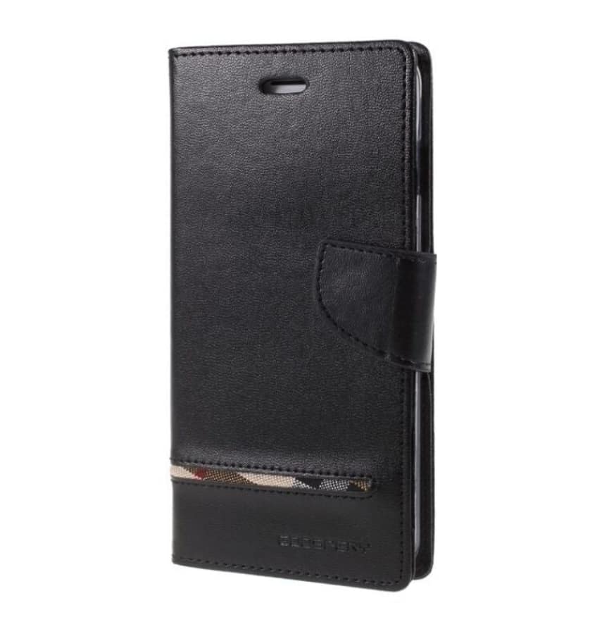 Black Mercury Universal phone diary flip cover, size M, stylish and protective.