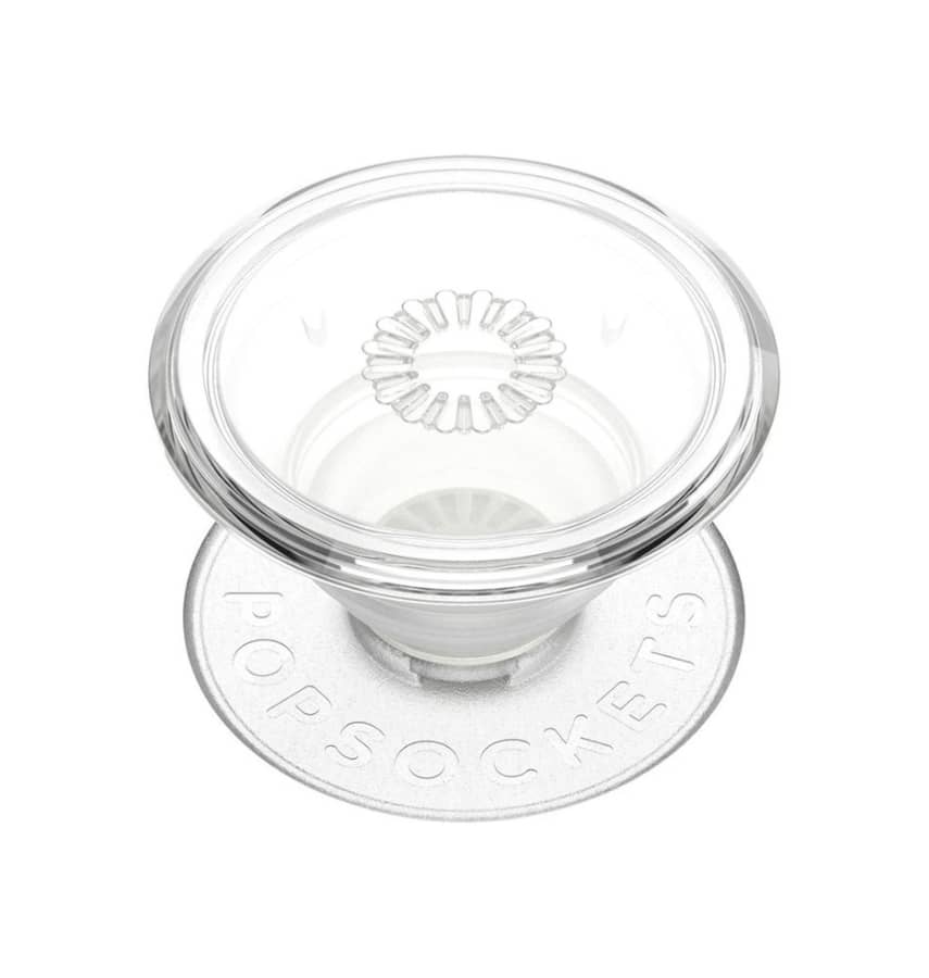Clear adhesive PopGrip for a subtle, secure phone grip without any bulk