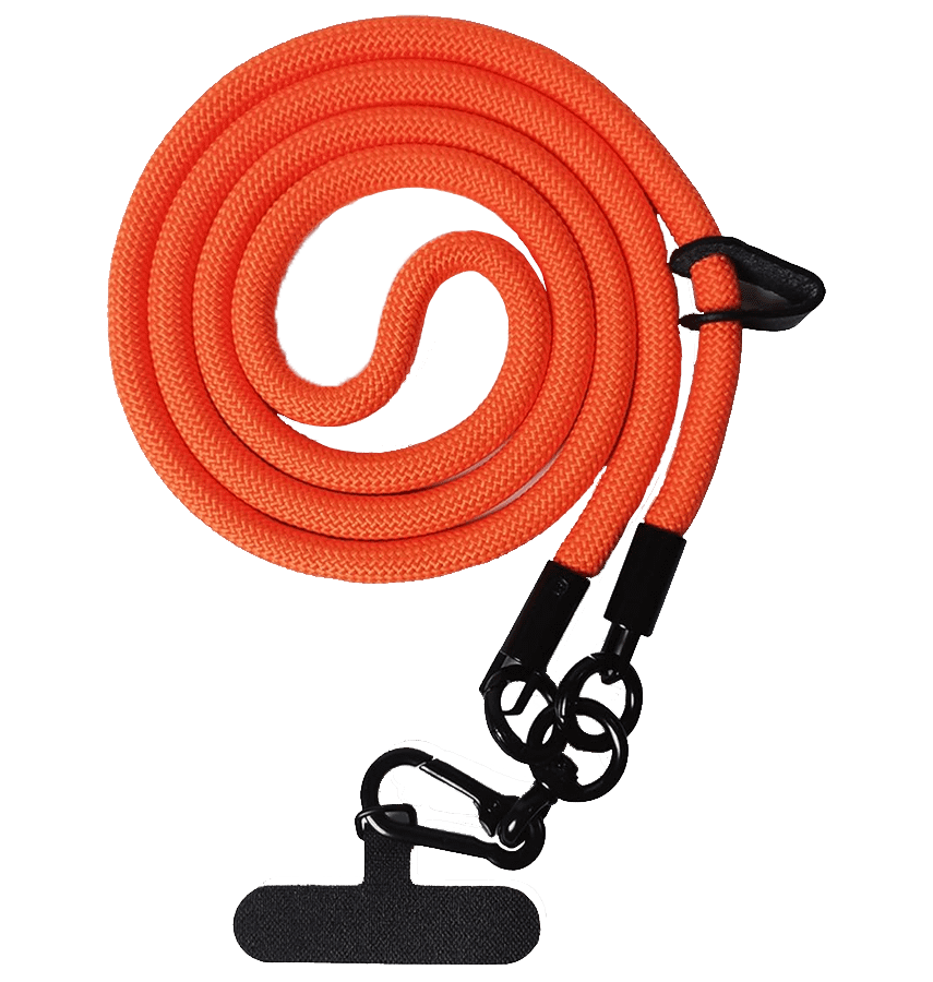 Orange Universal Detachable Phone Accessory Lanyard/Strap