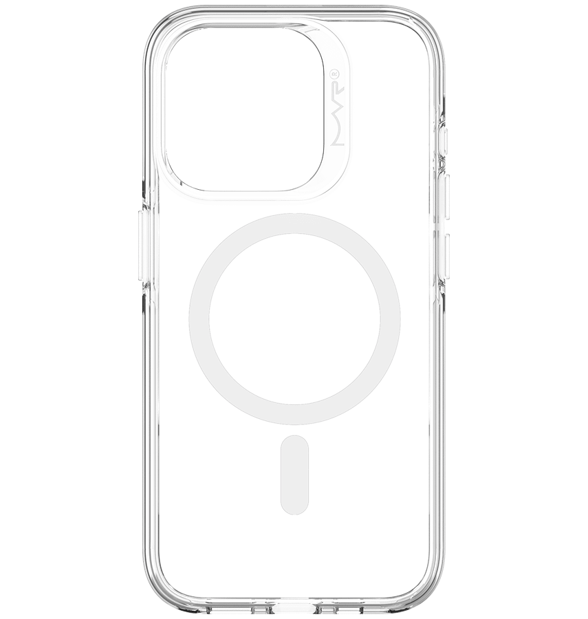 Clear MVR Nova MagSafe Back Cover for iPhone 15 Pro, slim and secure fit
