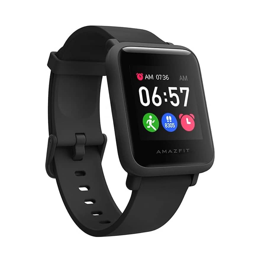 Amazfit Bip S, black, durable smartwatch with long-lasting battery and fitness features