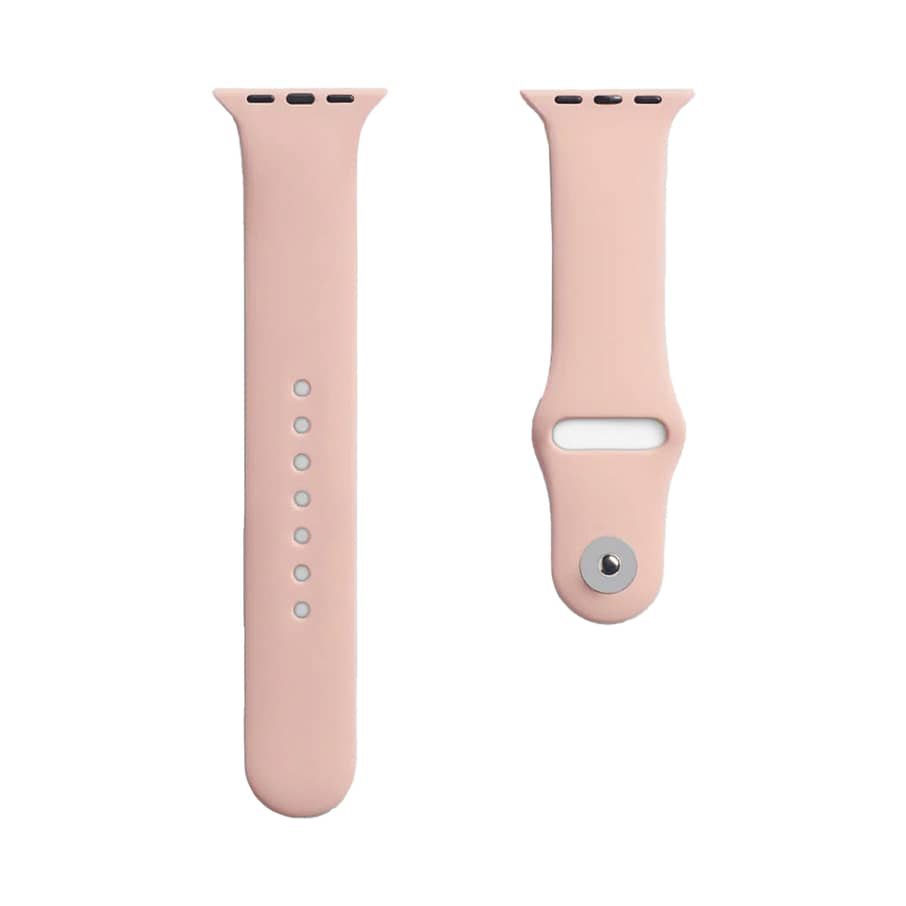 Apple Watch 42/44/45mm TPU band, pink sand, soft and flexible for everyday wear